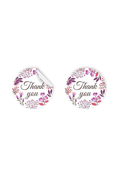 anka design 48 Pieces of Art Stickers and Cargo Labels - Thank You - 02