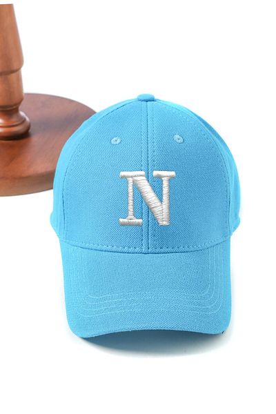 ŞapkaMania Letter N Soft Gabardine Basic Cap