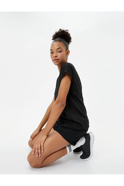 Koton Crew Neck Basic Sports T-Shirt - Short Sleeve