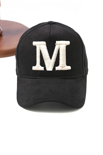 ŞapkaMania Luxury Gabardine Baseball Cap with Letter M