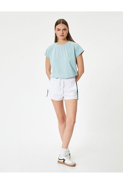 Koton Tricou sport de bază cu mânecă scurtă și decolteu rotund Potrivire confortabilă