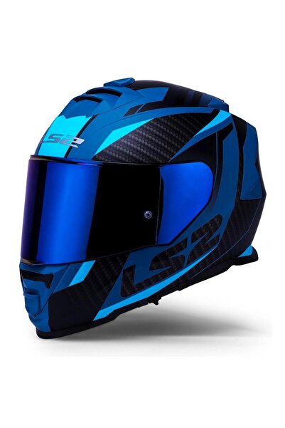 LS2 Storm 2 Racer Full Face Motosiklet Kaskı Şeffaf Gökkuşağı Vizörlü