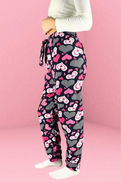 Farya Home Polar Polka Dot Luxury Soft Winter Plush Pantaloni de pijama