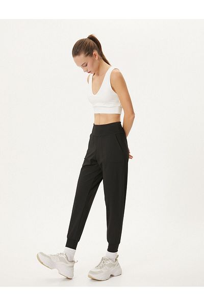 Koton Basic Sports Jogger Sweatpants Standard Μέση Άνετη Εφαρμογή