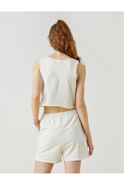 Koton Printed Ribbed Undershirt