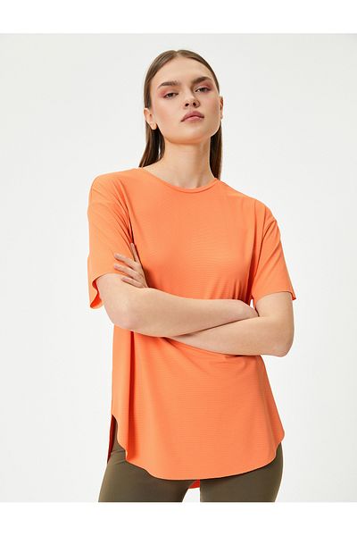 Koton Basic Sports T-Shirt Short Sleeve Crew Neck Comfortable Fit