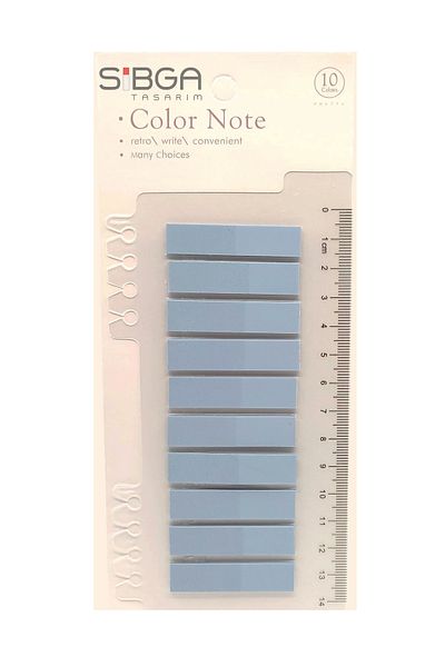 sibga tasarım Transparent Colored Post-It Note Paper - 200 Sheets Bookmark Sticker