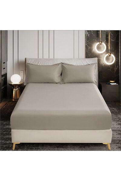 Donetella Fitted Sheet - Fits 90x190 Cm Single Size 2 Pcs - 30 Cm Deep Pocket