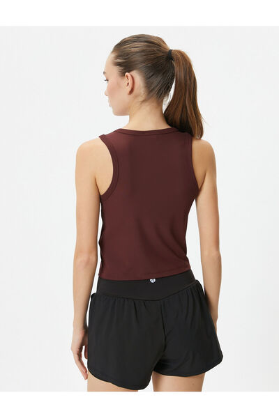 Koton Basic Sports Athlete Crew Neck Ribbed Slim Fit