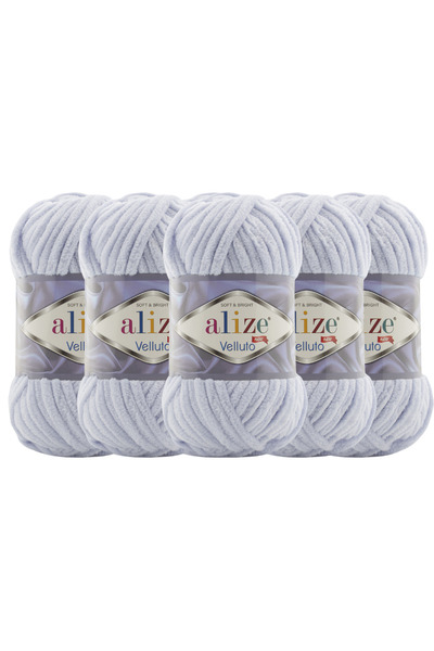 Alize Pachet de 5 Velluto tricotat manual - Cod de culoare: 416-Ay-Tutulması ...