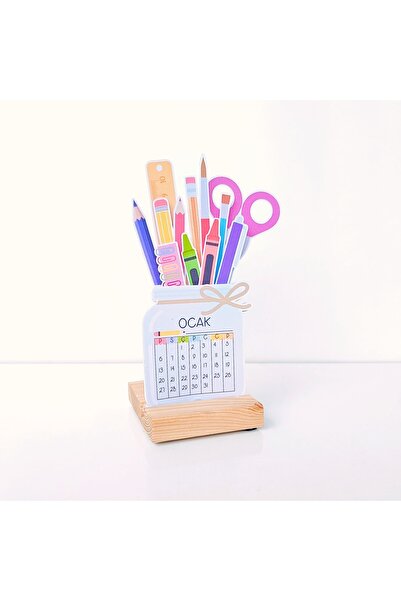 ORGANİZASYON HEDİYEM 2026 AHŞAP AYAKLI MASA TAKVİMİ - ÖĞRETMENLER GÜNÜ HEDİYESİ - YENİ YIL HEDİYESİ - OFİS HEDİYESİ