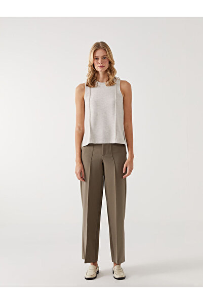 LC Waikiki Ecru Crew Neck Women's Knitwear Athlete