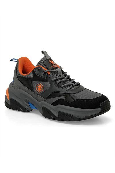 lumberjack Ανδρικά παπούτσια Sneaker Joao 4Pr σε σκούρο γκρι-πορτοκαλί