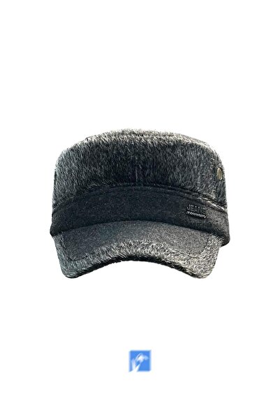 Kardelen Butik Denizli قبعة جولف مع لحية، موديل كاسترو، غطاء أذن شتوي، صوف من الداخل، متعددة الوظائف، قابلة للتعديل، مطرزة