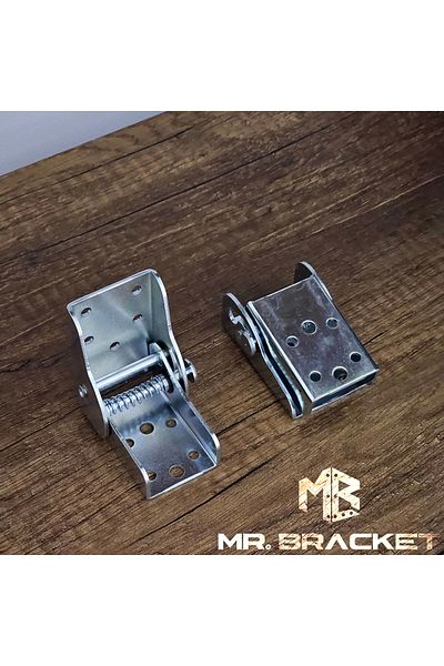 MR.BRACKET 2 قطعة. حامل طاولة قابل للطي - رف صغير لسرير المطبخ