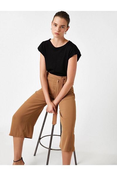Koton Pantaloni largi cu centuri