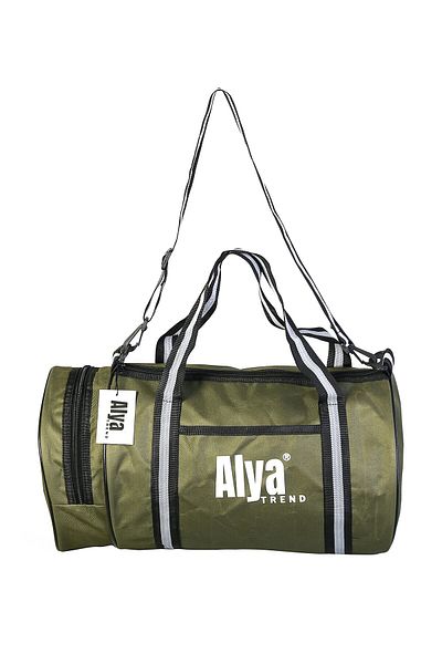 Alya trend Unisex Large Volume Waterproof Long Strap Travel Gym Fitness Khaki Duffle Sports Bag