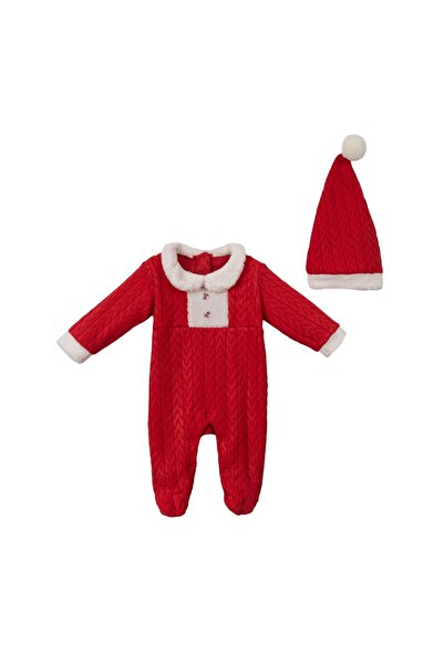 Necix's Puffy Noel Kız Bebek Şapkalı Tulum