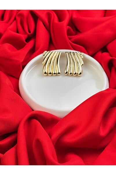 TRENDTAKI tablo küpe altın kaplama 0057