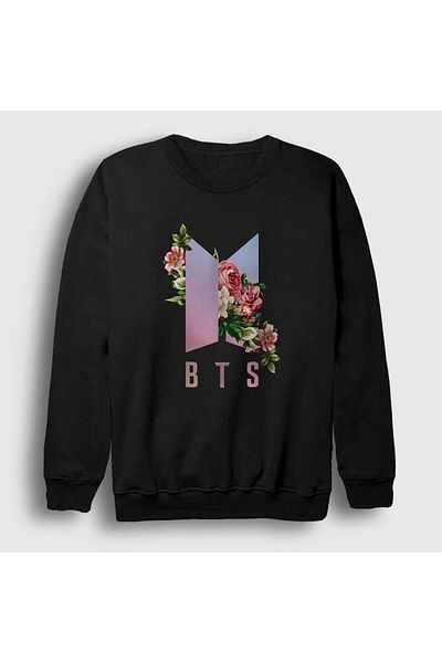 Presmono Унисекс суитшърт Black Roses Bts 22589tt