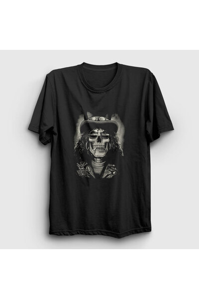 Presmono Unisex Black Skull Guns N' Roses Slash T-shirt 40178tt