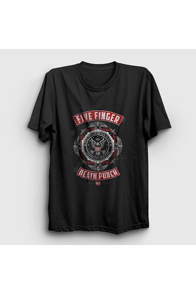 Presmono Μπλουζάκι Unisex Μαύρο Usa Five Finger Death Punch 63167tt