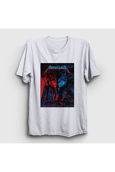 Presmono Μπλουζάκι Unisex White Wolf Metallica 67987tt