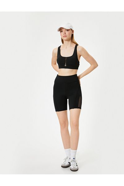 Koton Jambiere de motociclist Sport din tul cu talie înaltă, slim Fit