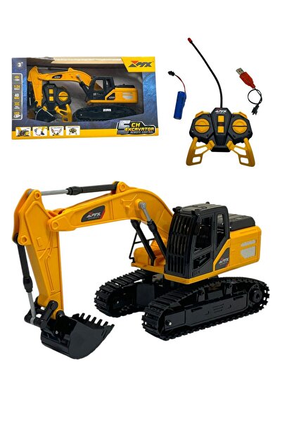 Genel Markalar Uzaktan Kumandalı 1:24 Ölçek Ekscavatör Full Fonksiyon Kamyon İş Makinası