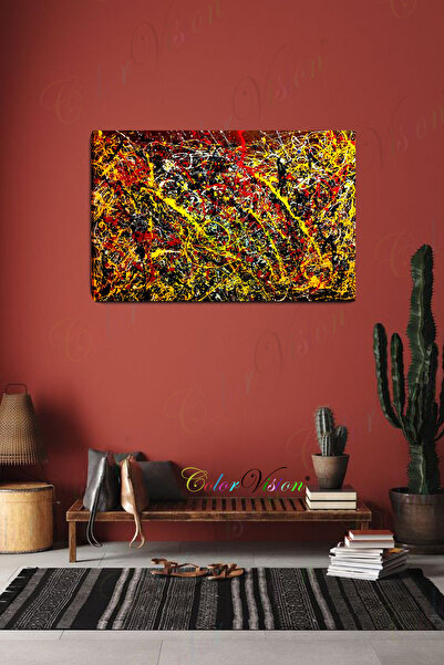 ColorVision Jackson Pollock Convergence Canvas Painting