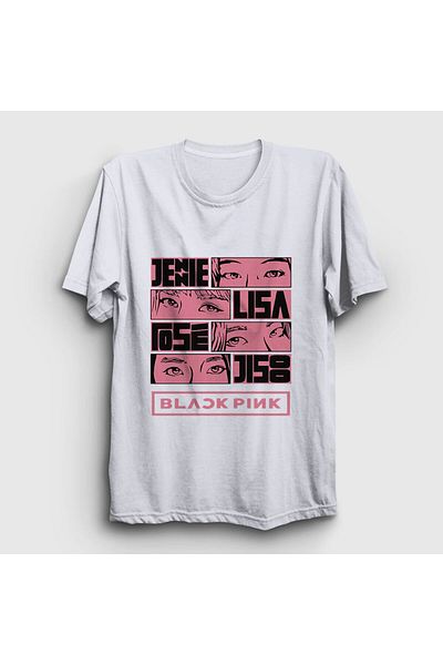Presmono Tricou alb unisex Blackpink Comics 19331tt