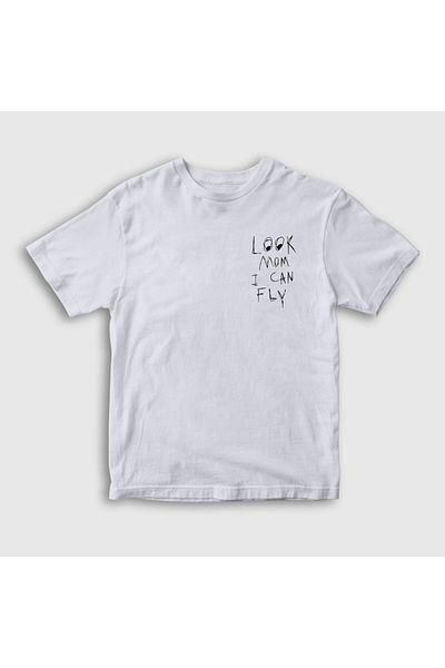 Presmono Unisex Παιδική Λευκή Εμφάνιση Mom Astroworld Travis Scott T-shirt 42904tt