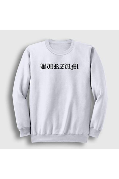 Presmono Unisex Λευκό φούτερ Burzum 23642tt