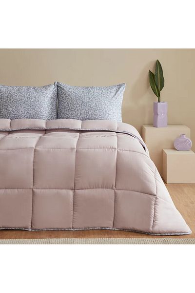 Karaca Dexie Doppel Bettdecken Set, Rosa, 200x200, 50x70 cm - Hochwertiges Polyester Polyester