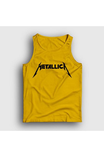 Presmono Unisex Κίτρινο Λογότυπο Metallica Tank Top 67130tt