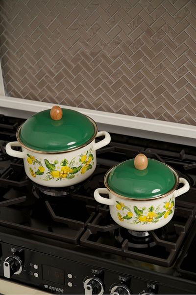 Miss Betty 16 cm Citrus Enamel Pot