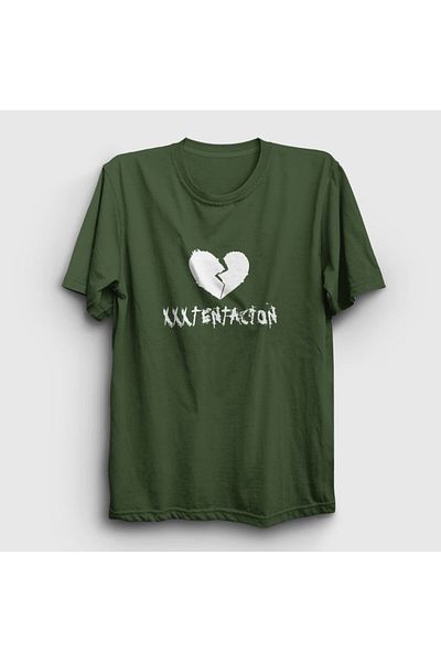 Presmono Μπλουζάκι Unisex Khaki Broken Heart Xxxtentacion 47247tt