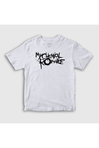 Presmono Tricou pentru copii unisex cu logo alb My Chemical Romance 71087tt