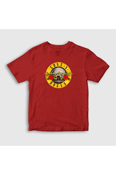 Presmono Unisex dečji crveni logo Guns N' Roses T-shirt 58407tt