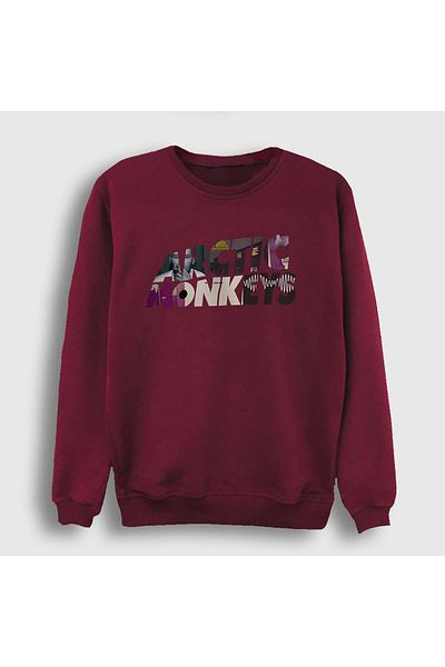 Presmono Φούτερ Unisex Claret Red Mask Arctic Monkeys 14735tt