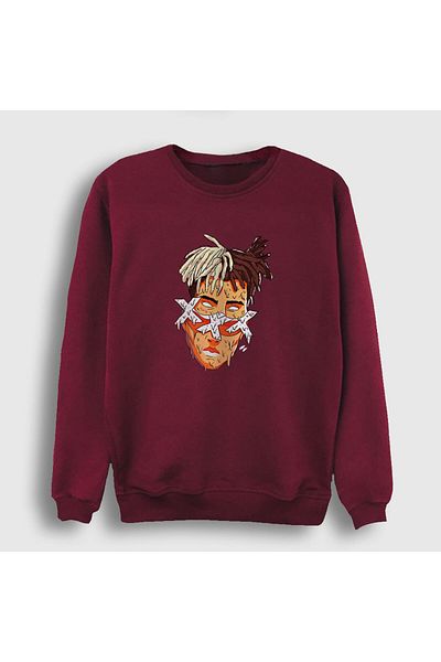 Presmono Φούτερ Unisex Claret Red Melting Xxxtentacion 48175tt