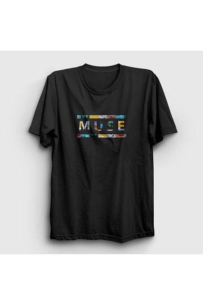 Presmono Μπλουζάκι Unisex Μαύρο λογότυπο V2 Muse 70207tt