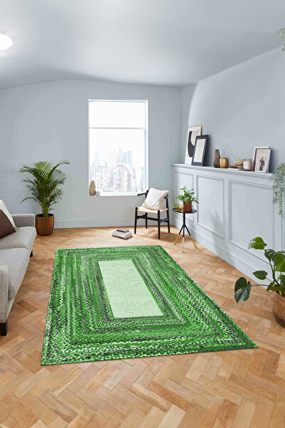 Viyana Home Ψηφιακή αντιολισθητική βάση με ψάθινο σχέδιο από γιούτα, μοντέλο που πλένεται, χαλί δαπέδου για κουζίνα και σαλόνι