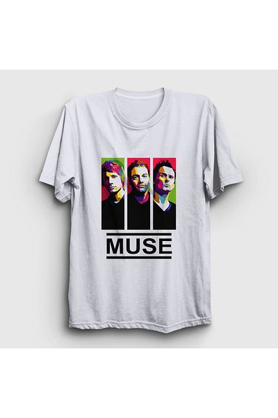Presmono Μπλουζάκι Unisex White Band Muse 69694tt