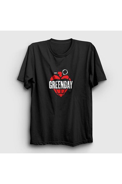 Presmono Μπλουζάκι Unisex Black Grenade Green Day 55618tt