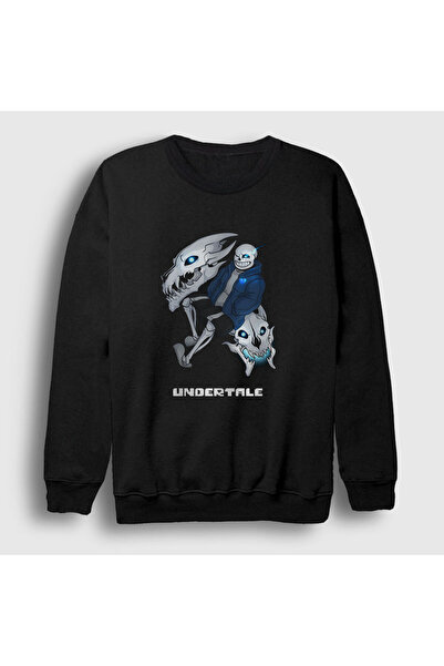 Presmono Unisex crna Gaster Blaster Undertale majica 32172tt