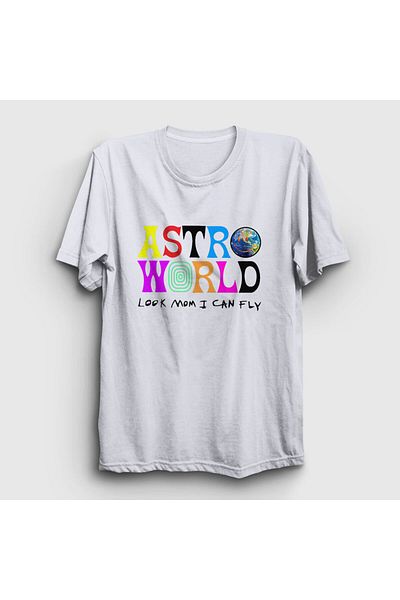 Presmono Μπλουζάκι Unisex Λευκό Astroworld V3 Travis Scott 44271tt