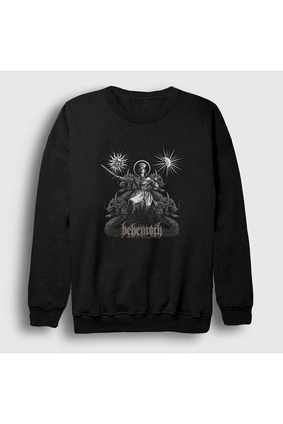 Presmono Φούτερ Unisex Μαύρο Queen Behemoth 16796tt