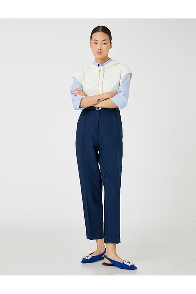 Koton Pantaloni morcovi cu centuri