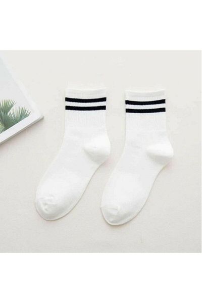 PİERLES Unisex Κάλτσες τένις 6 τεμαχίων μικτών χρωμάτων ριγέ